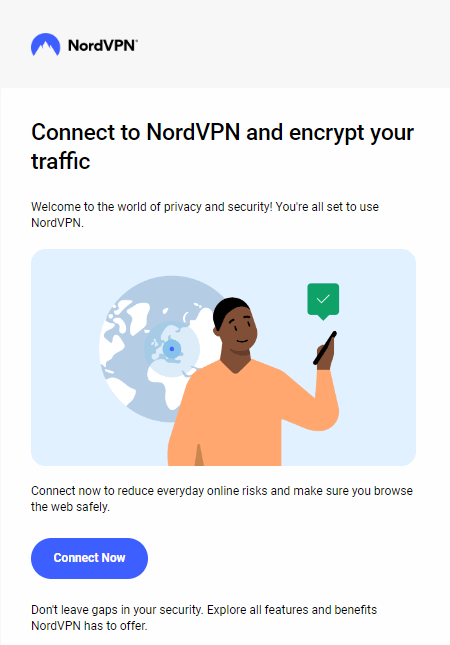 NordVPN申し込みメール